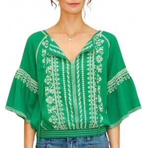 NEW M.A.B.E. women's lena top in green